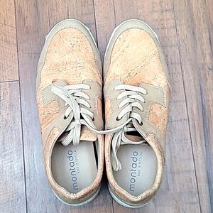 Montado Cork men's tan lace up sneaker shoes size  43EU/US10